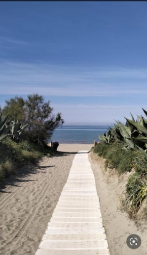 Delizioso indipendente fronte mare con giardino